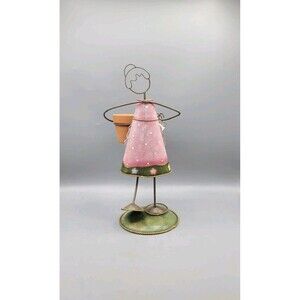 Summer Living Wire Plant Watering Woman Planter 13" Tall Pot Opening 2.5"